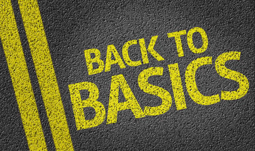 Back to Basics written on the road